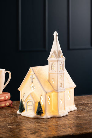 Belleek Living Church Lamp