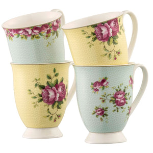 Archive Rose Footed Mug Set of 4