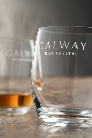 Engraved Elegance Tumbler Glass Pair