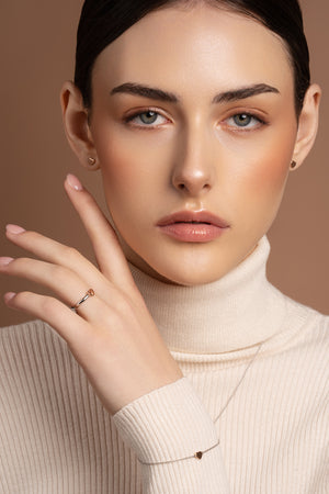 Heart of the Claddagh Silver & Rose Gold Bracelet