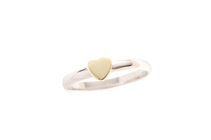 Heart of the Claddagh Silver & Gold Ring