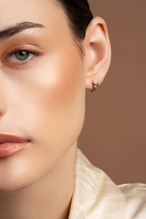 Wildwood Sterling Silver & Rose Gold Earrings