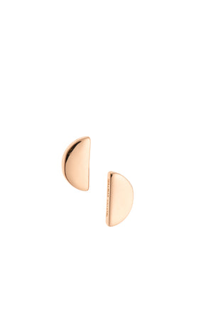 Arc Sterling Silver & Rose Gold Stud Earrings