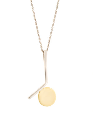 Luna Sterling Silver & Gold Pendant