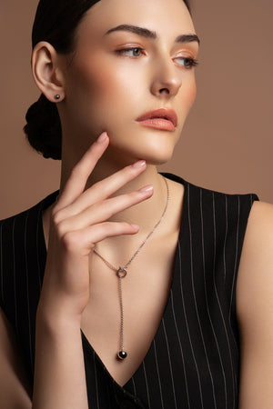 Balance Sterling Silver Loop Through Necklace