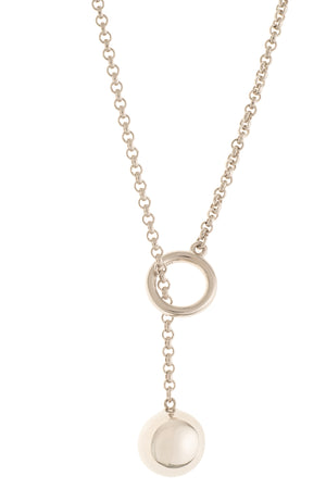 Balance Sterling Silver Loop Through Necklace