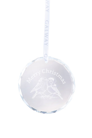 Robin Couple Round Hanging Ornament