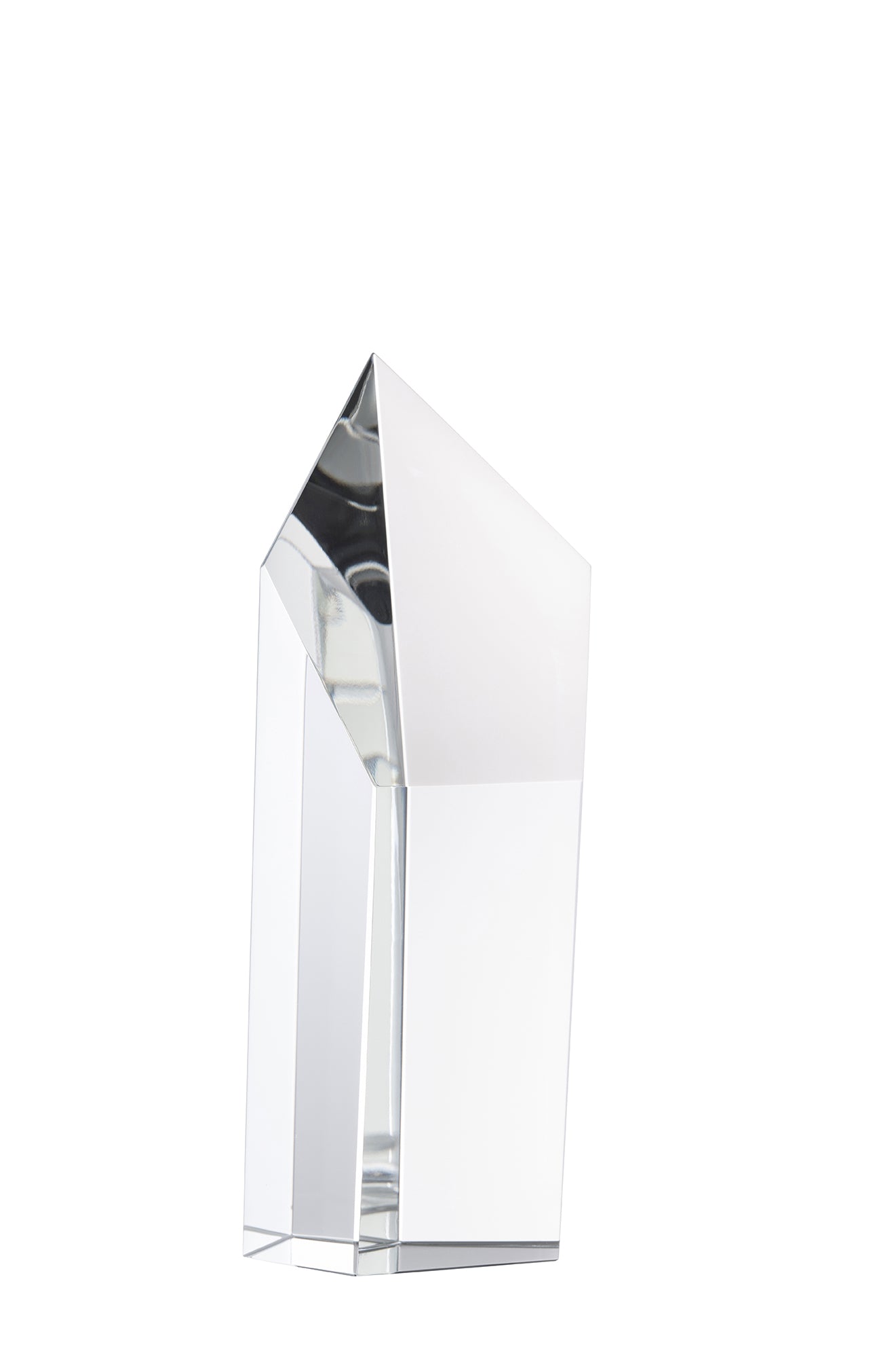 Prism Crystal Trophy Engraved