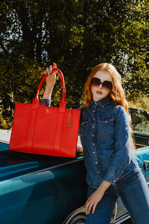 XL Tote Vermilion