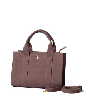 Medium Tote Mauve Taupe Canvas