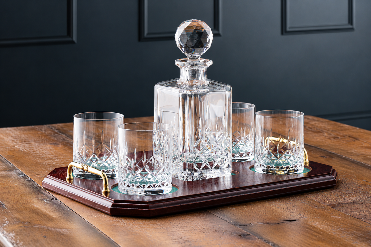Longford Square Decanter Tray Set
