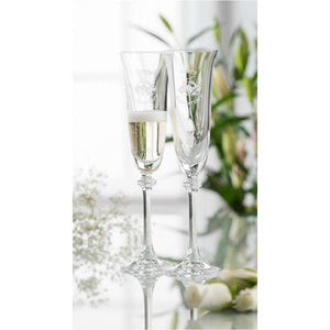 Happy Anniversary Liberty Flute Pair - Galway Irish Crystal