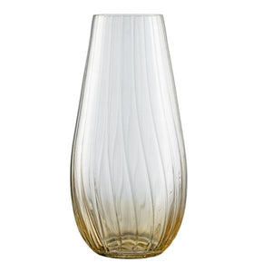 Erne 12" Vase Amber - Galway Irish Crystal