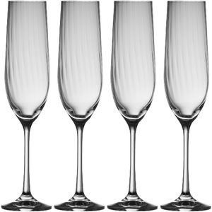 Erne Flute Glass Set of 4 - Galway Irish Crystal