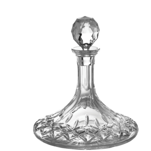Engraved Longford Ships Decanter - Galway Irish Crystal