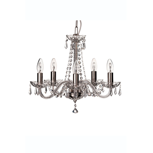 Cashel 5 Arm Chandelier - Galway Irish Crystal