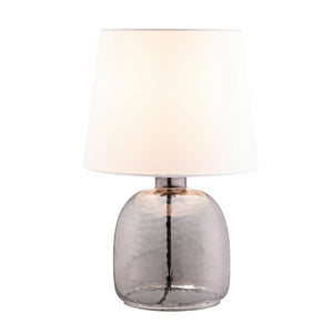 Boho Table Lamp & White Shade - Galway Irish Crystal