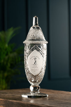 Engraved 17" Footed Sports Trophy & Lid