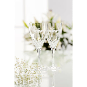 Claddagh Red Glass Pair - Galway Irish Crystal