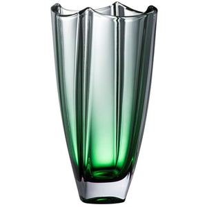 Emerald Dune 10" Square Vase - Galway Irish Crystal
