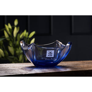 Engraved Sapphire Dune 10" Bowl - Galway Irish Crystal