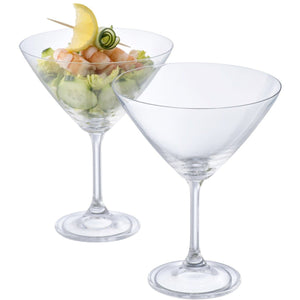 Elegance Martini/Cocktail Glass Pair - Galway Irish Crystal