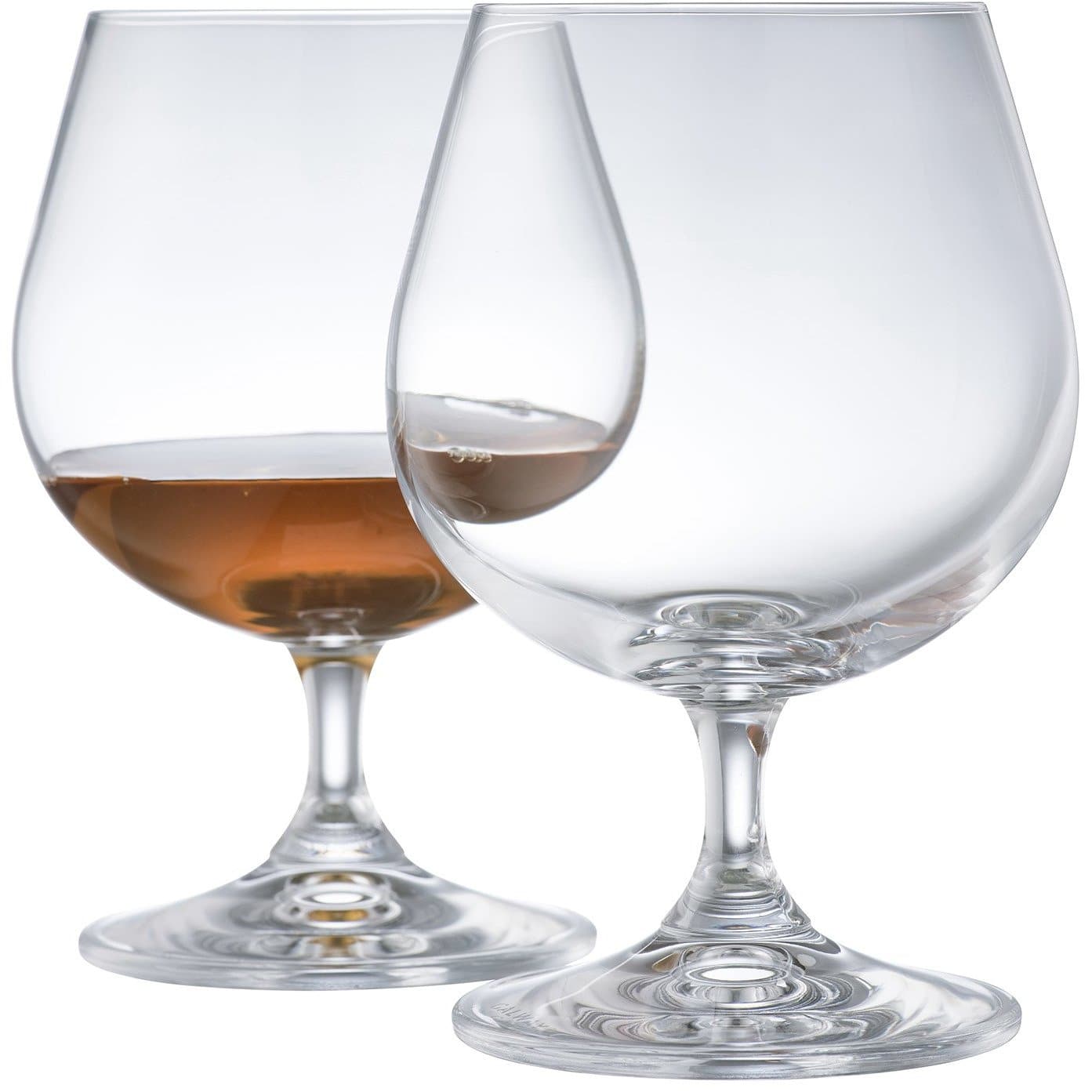 Engraved Elegance Brandy Balloon Glass Pair - Galway Irish Crystal