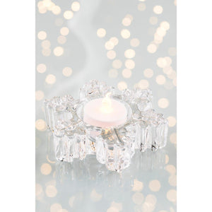 Snowflake Votive (LED Tealight) - Galway Irish Crystal