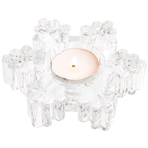 Snowflake Votive (LED Tealight) - Galway Irish Crystal