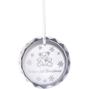 Baby's 1st Christmas Hanging Ornament - Galway Irish Crystal