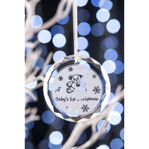 Baby's 1st Christmas Hanging Ornament - Galway Irish Crystal