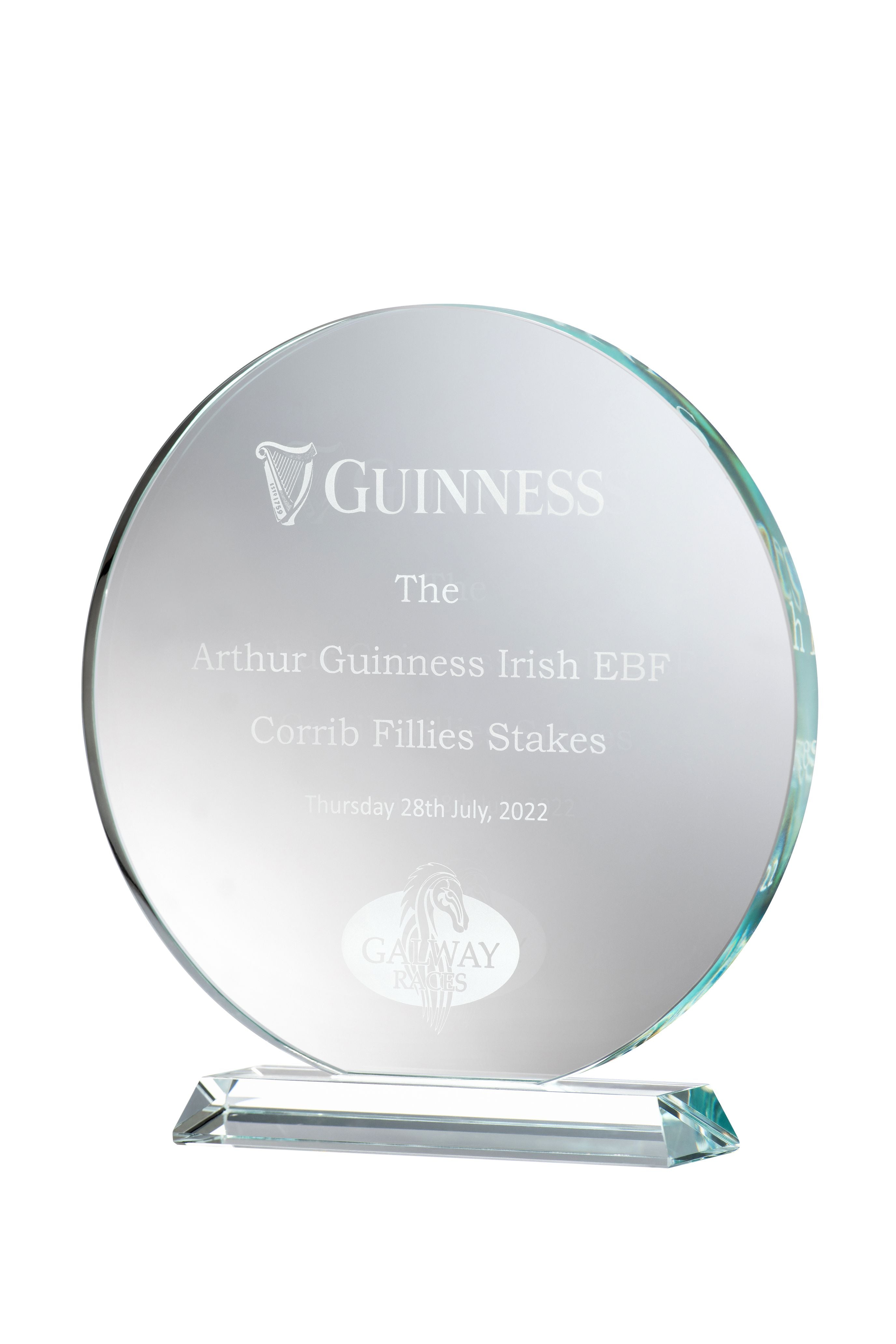 Engraved Large Round Trophy