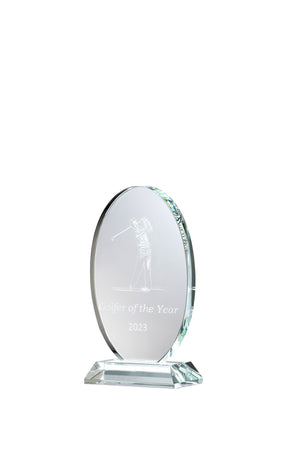 Engraved Small Oval Trophy