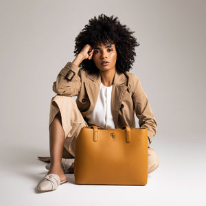 Large Tote Bag - Tan