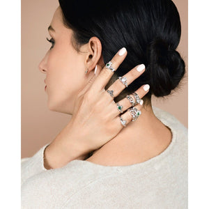 Trinity Knot Sterling Silver Ring - Galway Irish Crystal