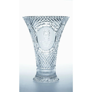 Engraved 14" Waisted Vase - Galway Irish Crystal