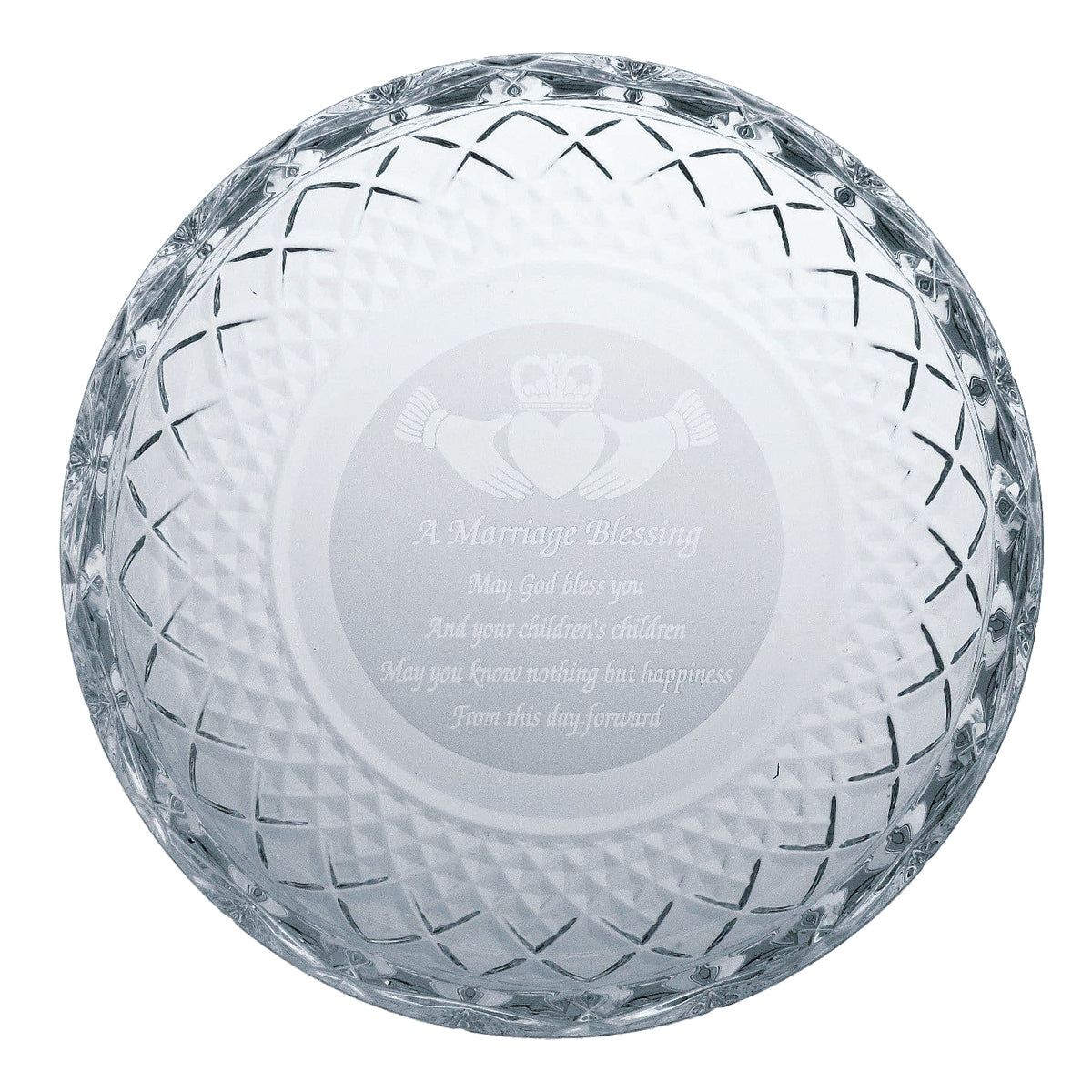 Claddagh Marriage Blessing 8" Plate