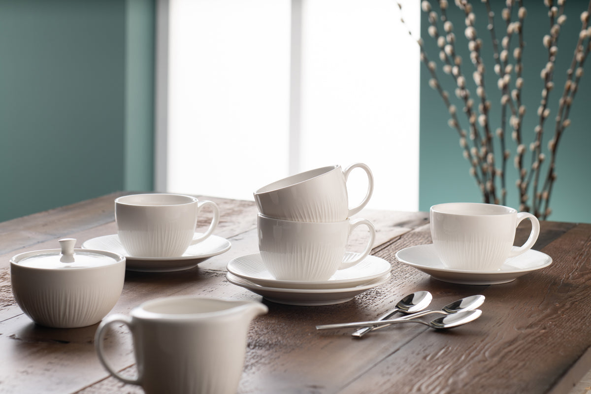 Erne Teacups & Saucers (Set of 4)