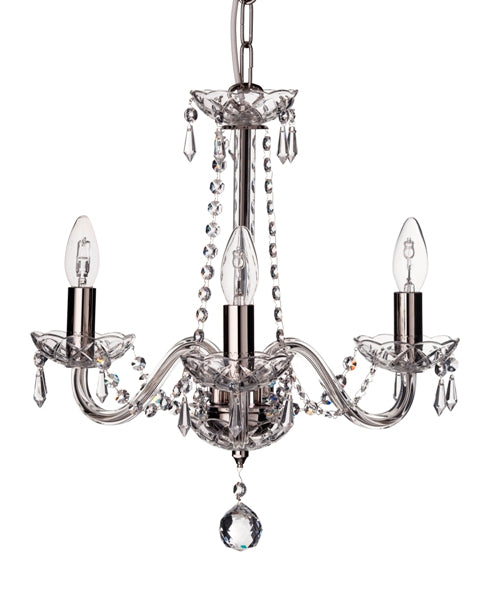 Cashel 3 Arm Chandelier US Fitting