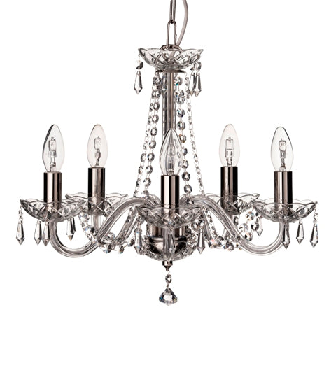Cashel 5 Arm Chandelier US Fitting
