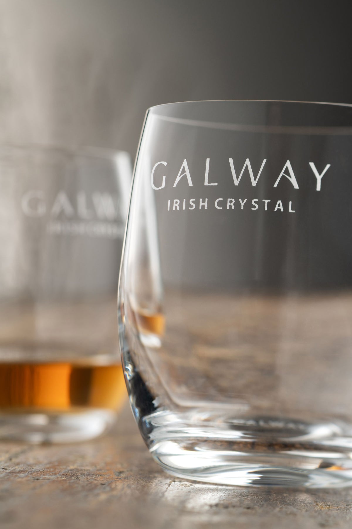 Engraved Elegance Tumbler Glass Pair