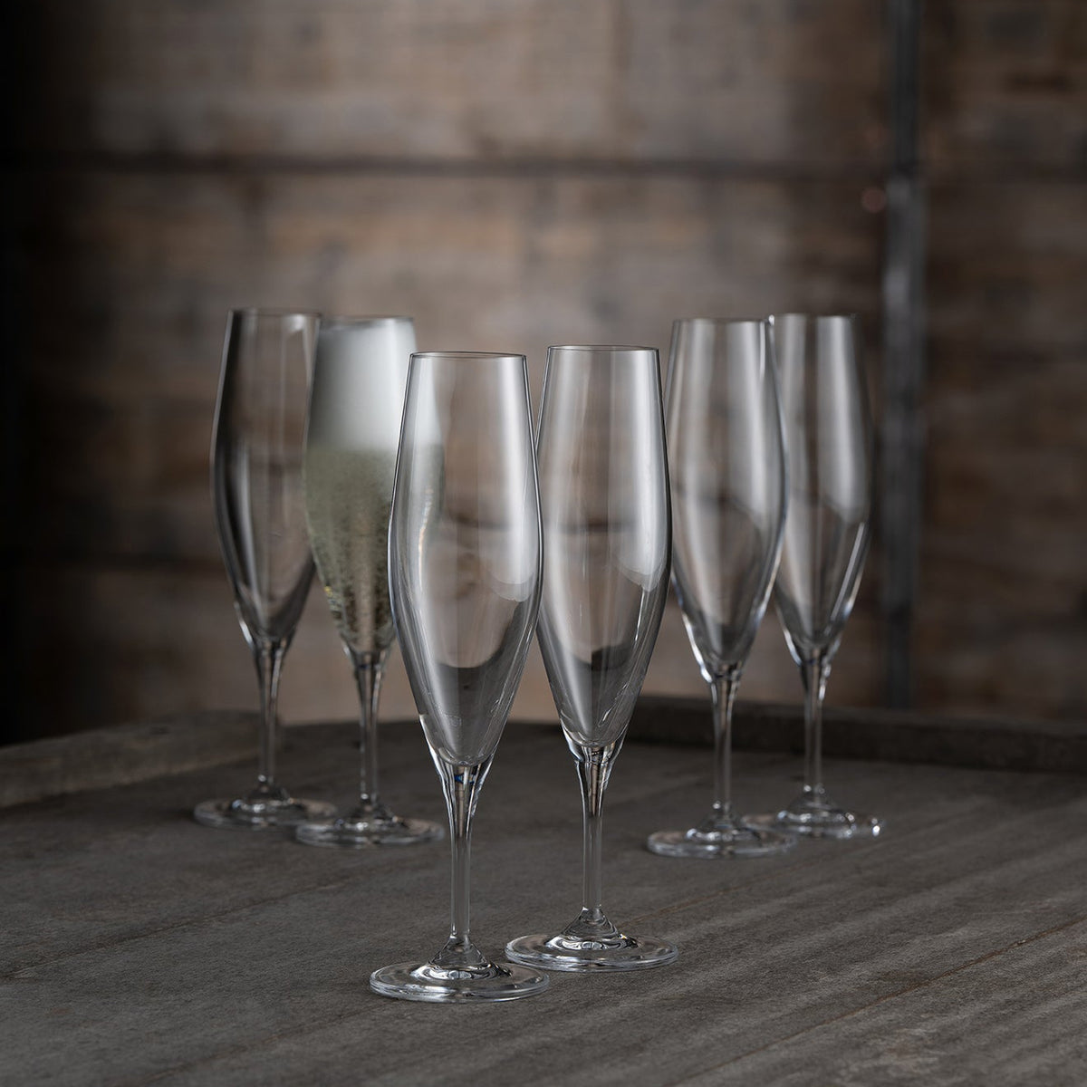Cheers Champagne / Prosecco Flutes Set of 6