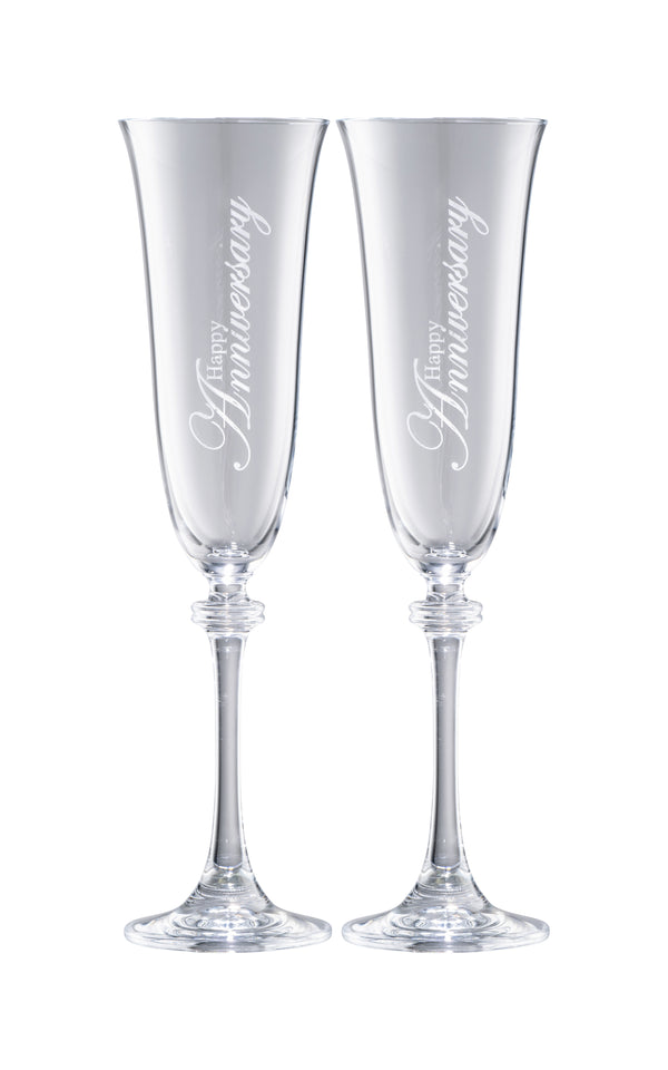 Happy Anniversary Liberty Flute Pair