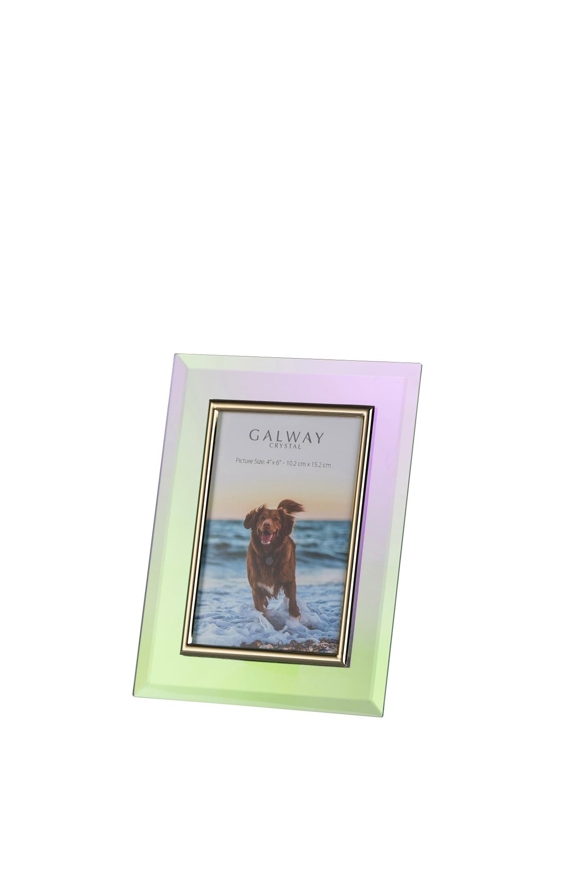 Engraved Lustre Glass Picture Frame 4 x 6