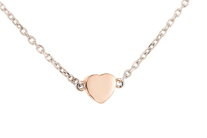 Heart of the Claddagh Silver & Rose Gold Bracelet