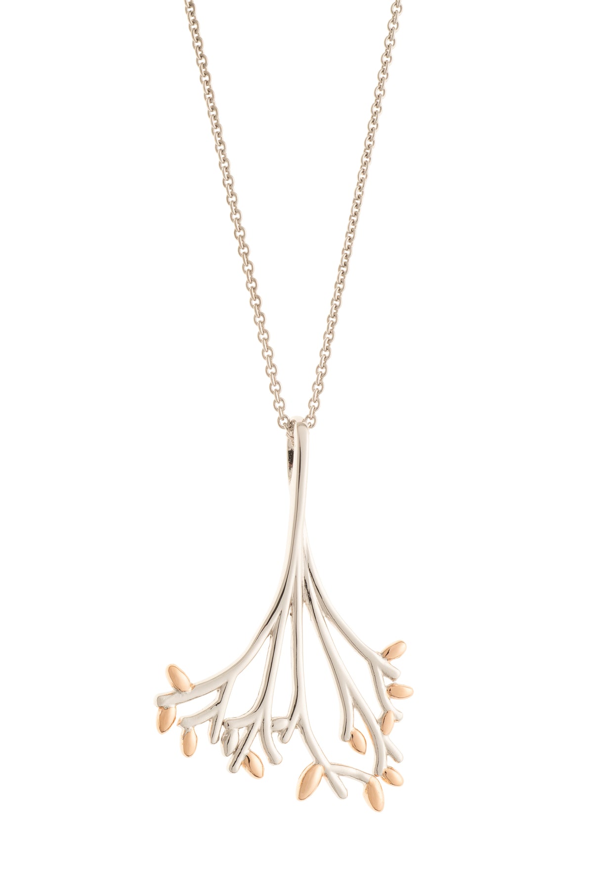 Wildwood Sterling Silver & Rose Gold Pendant