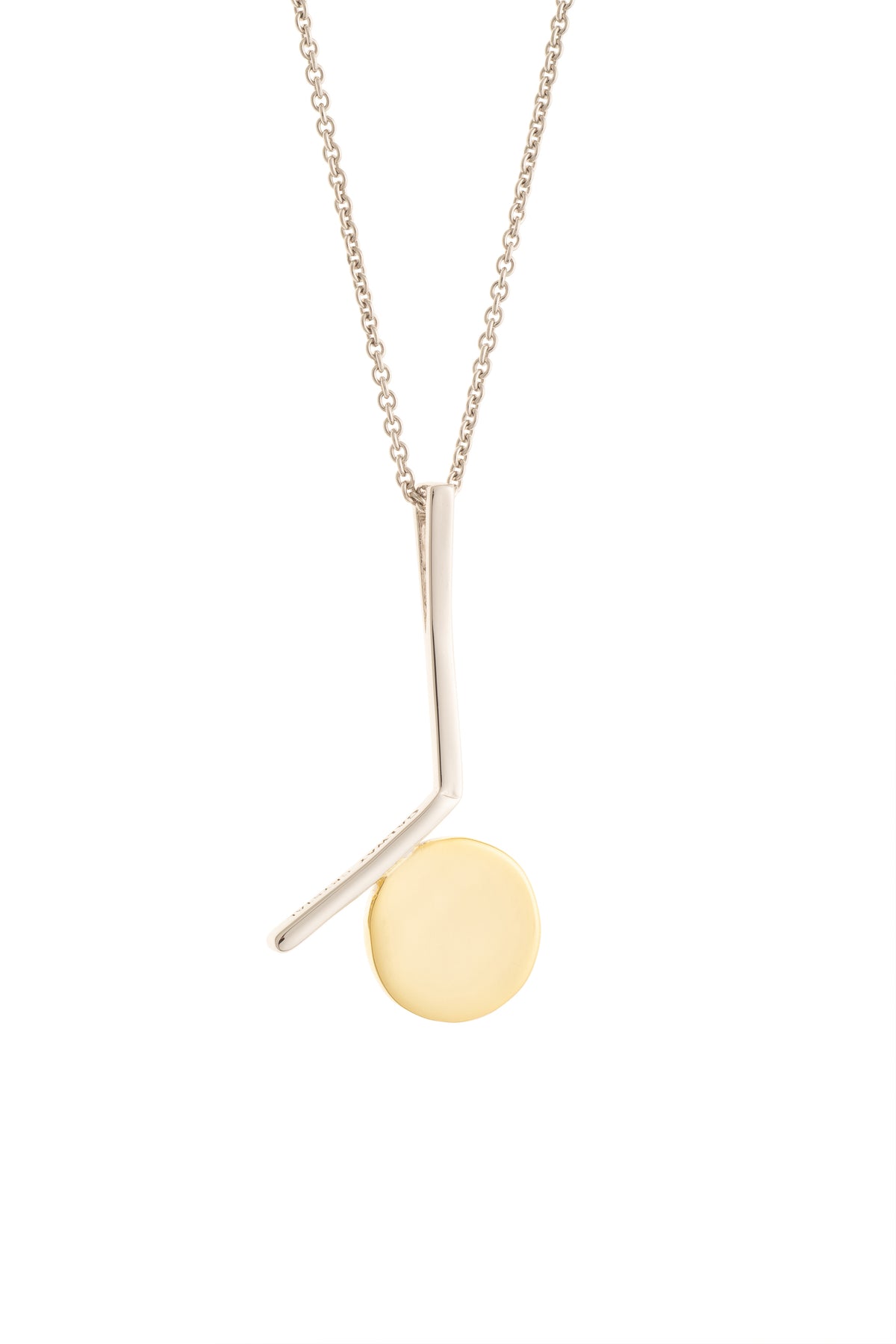 Luna Sterling Silver & Gold Pendant