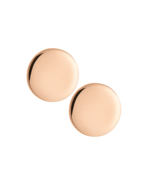 Luna Sterling Silver & Rose Gold Stud Earrings