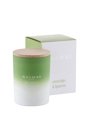 Lemon Balm & Spearmint Wooden Lid Jar Candle - Large