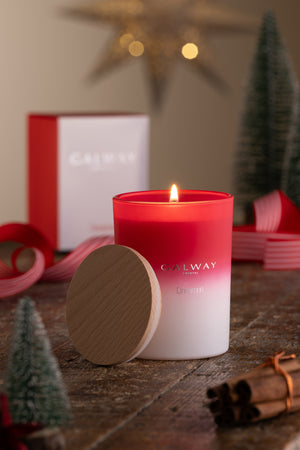 Cinnamon Wooden Lid Jar Candle - Large